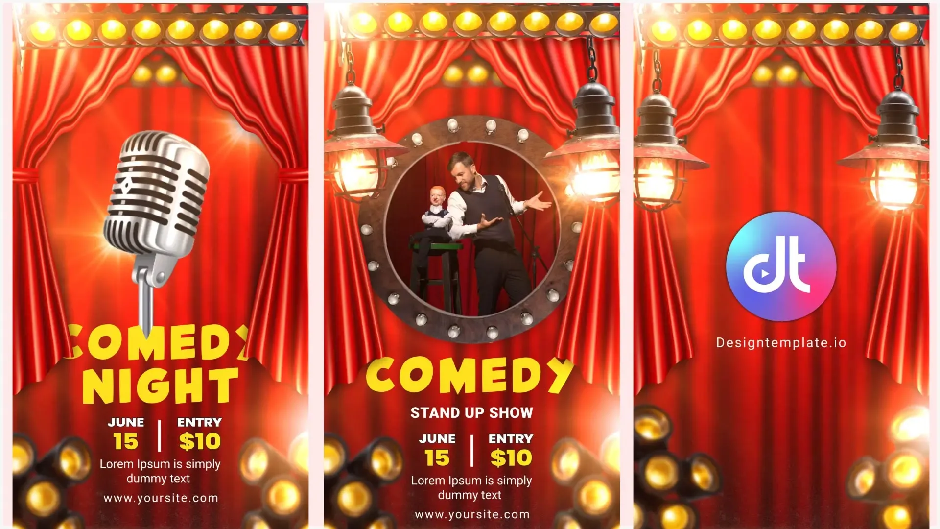Stand up Comedy Show Flyer Instagram Story